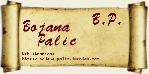 Bojana Palić vizit kartica